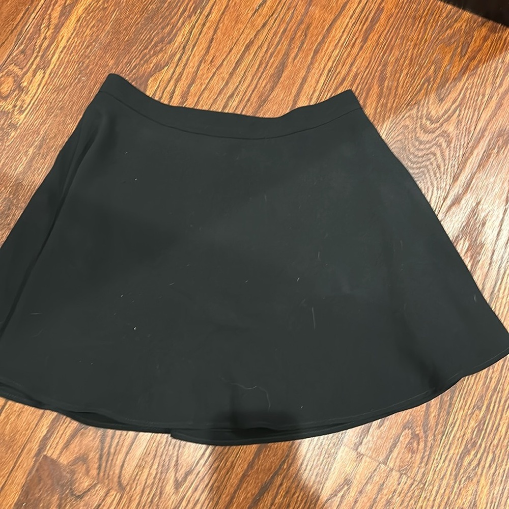 Express size 6 fit and flare high waisted black mini skirt